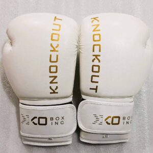 White Boxing Gloves without Gold Outline